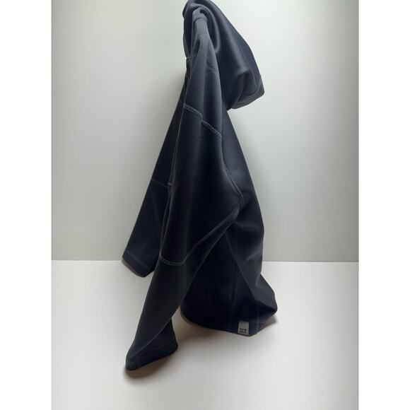 Nike Warm Up Jacket Hooded full Zip Women’s M/L Gray Yellow Letters Athleisure - Picture 3 of 7